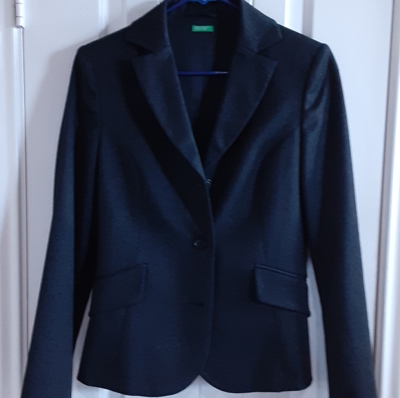 UNITED COLORS OF BENETTON made in Tunisia Wool Blend Blazer - Picture 7 of 9